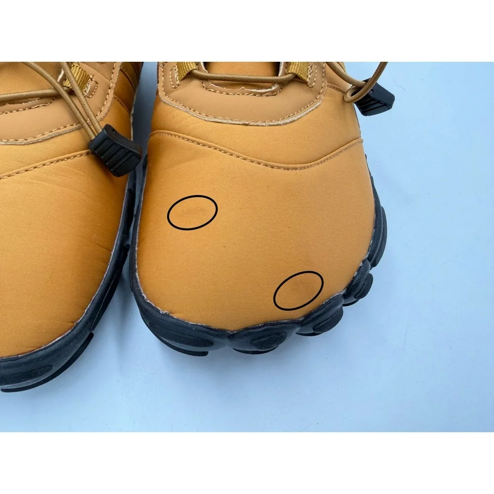 HIKE Footwear HF Barefoot Winter Boots Mens EU 42 Yellow Insulated Wide Toe Box