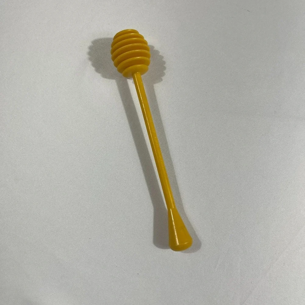 Vintage Yellow Plastic Honey Dipper Vermont Plastics Inc 6.5 Inch Kitchen Tool