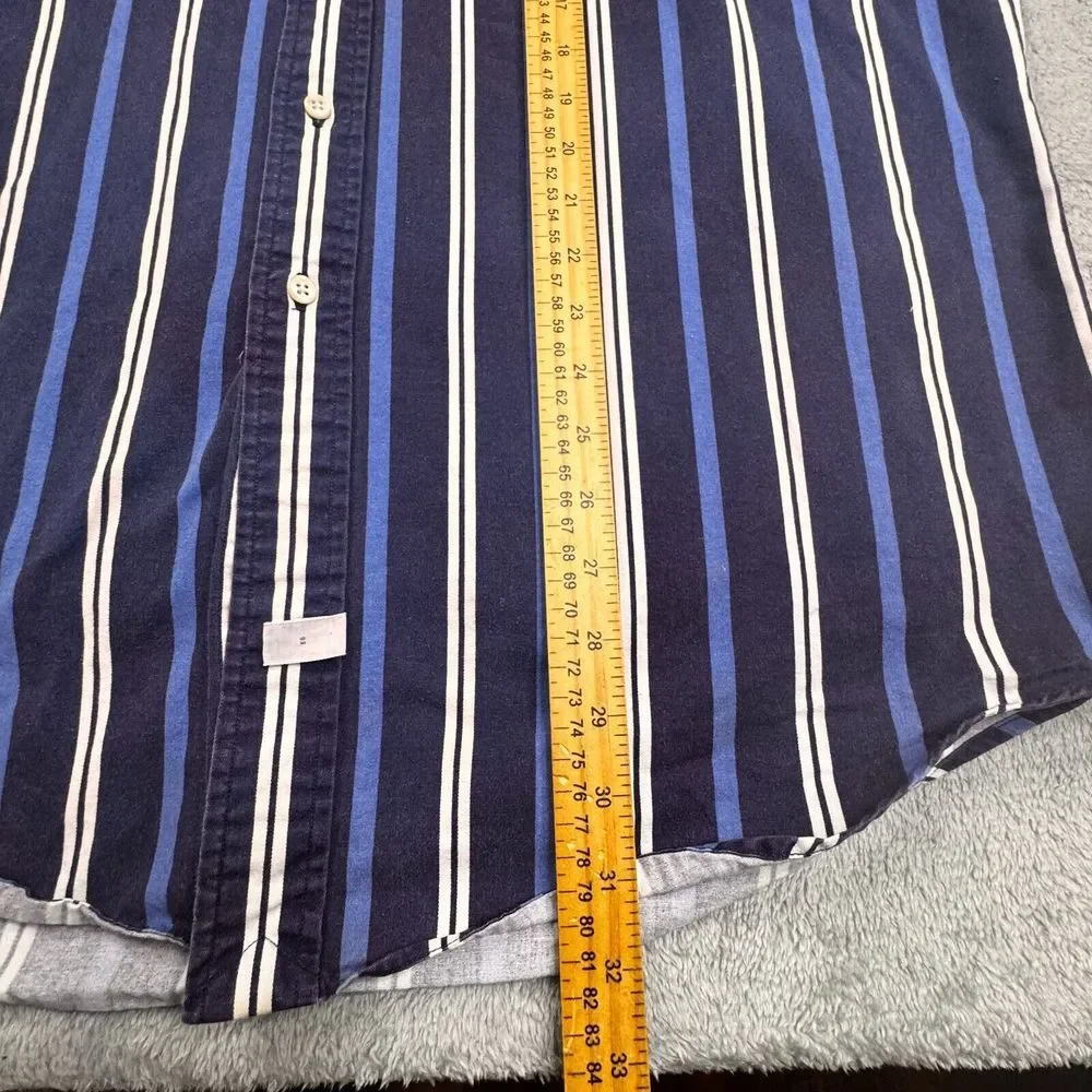 Polo Ralph‎ Lauren Men's Stripe Shirt Long Sleeve Size Large 90's Vibe