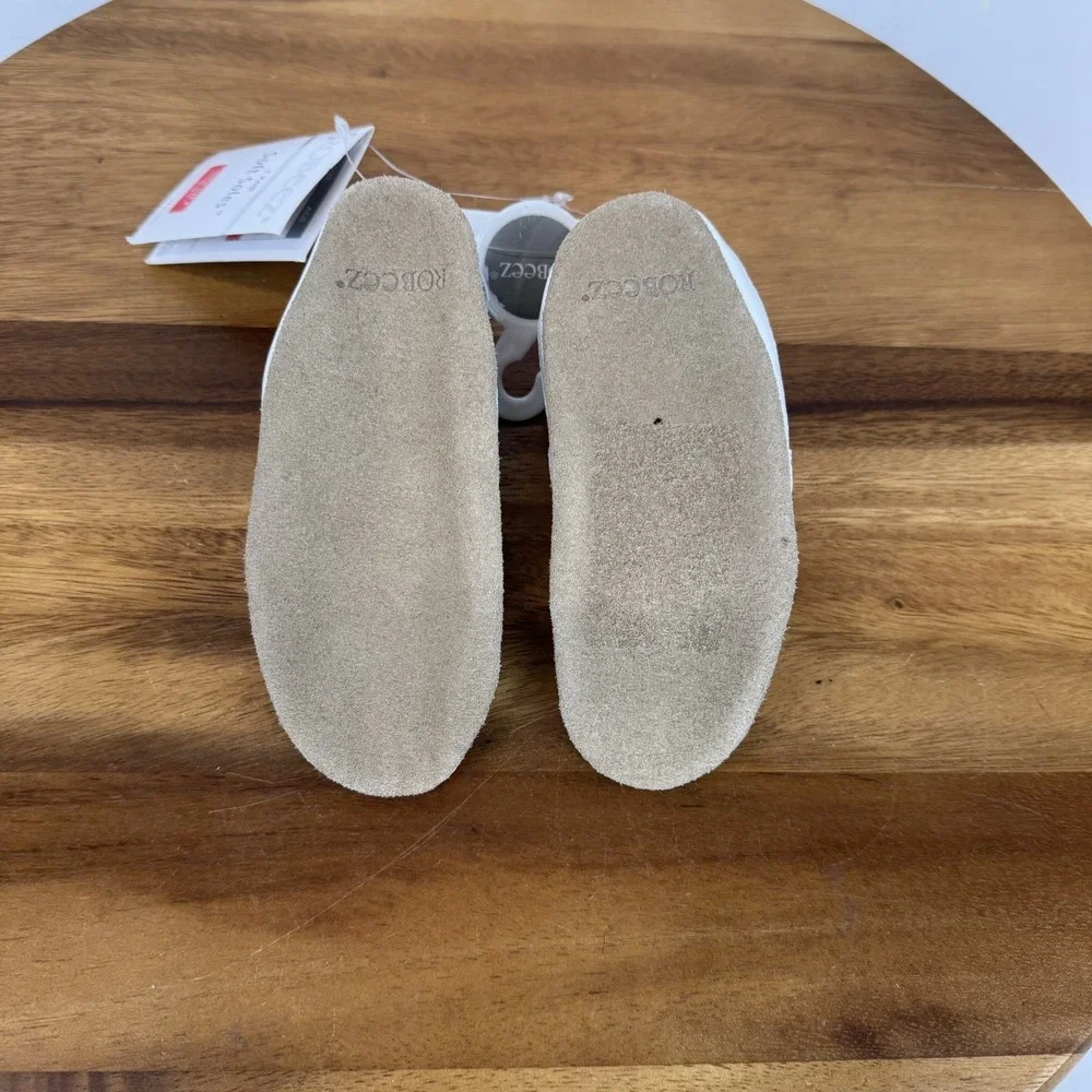 New Infant Robeez‎ Soft Soles Gray Comfort Casual Shoes Size 18-24 Months NWOB