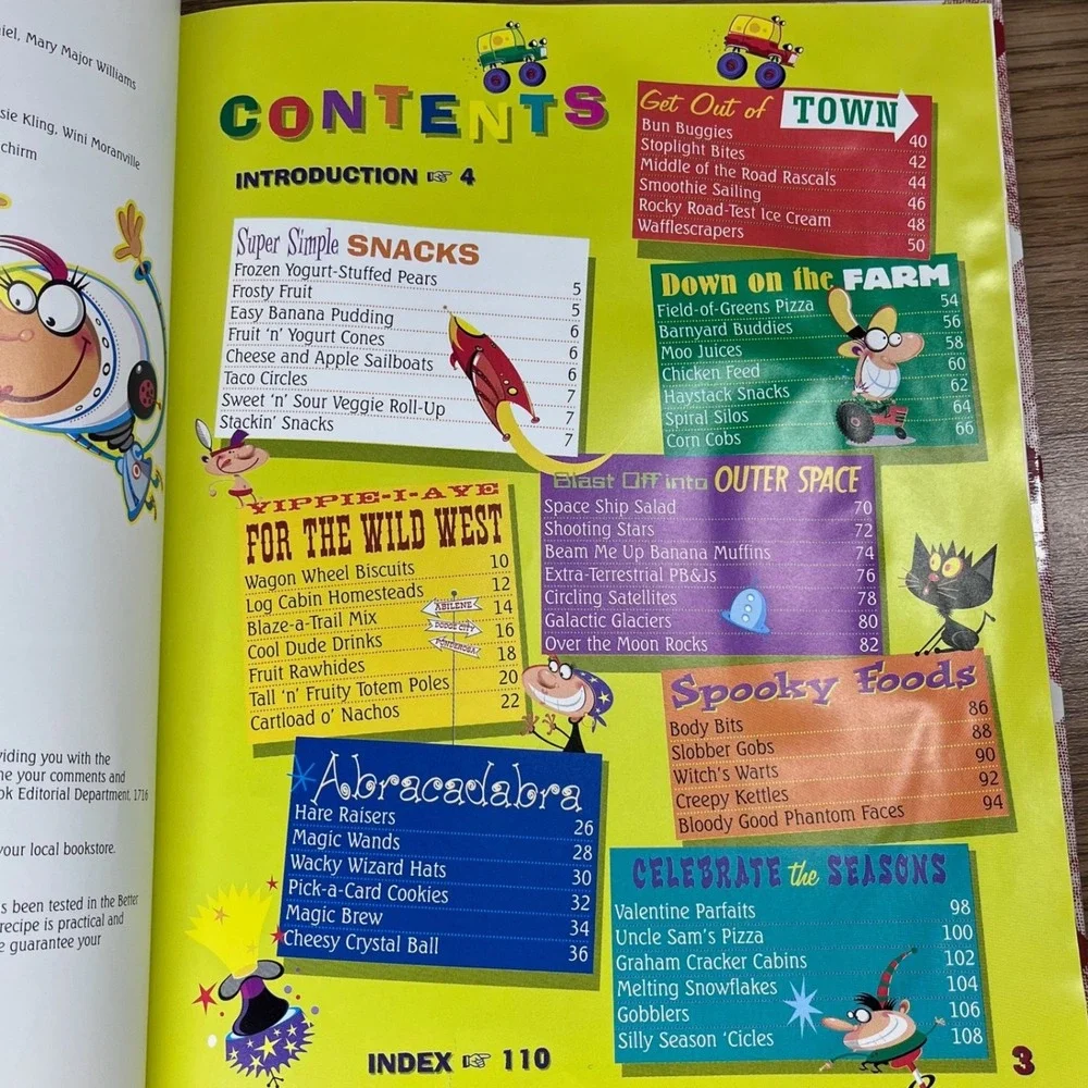 Better Homes and Gardens Kids Silly Snacks Cookbook 1998 Hardcover First Edition