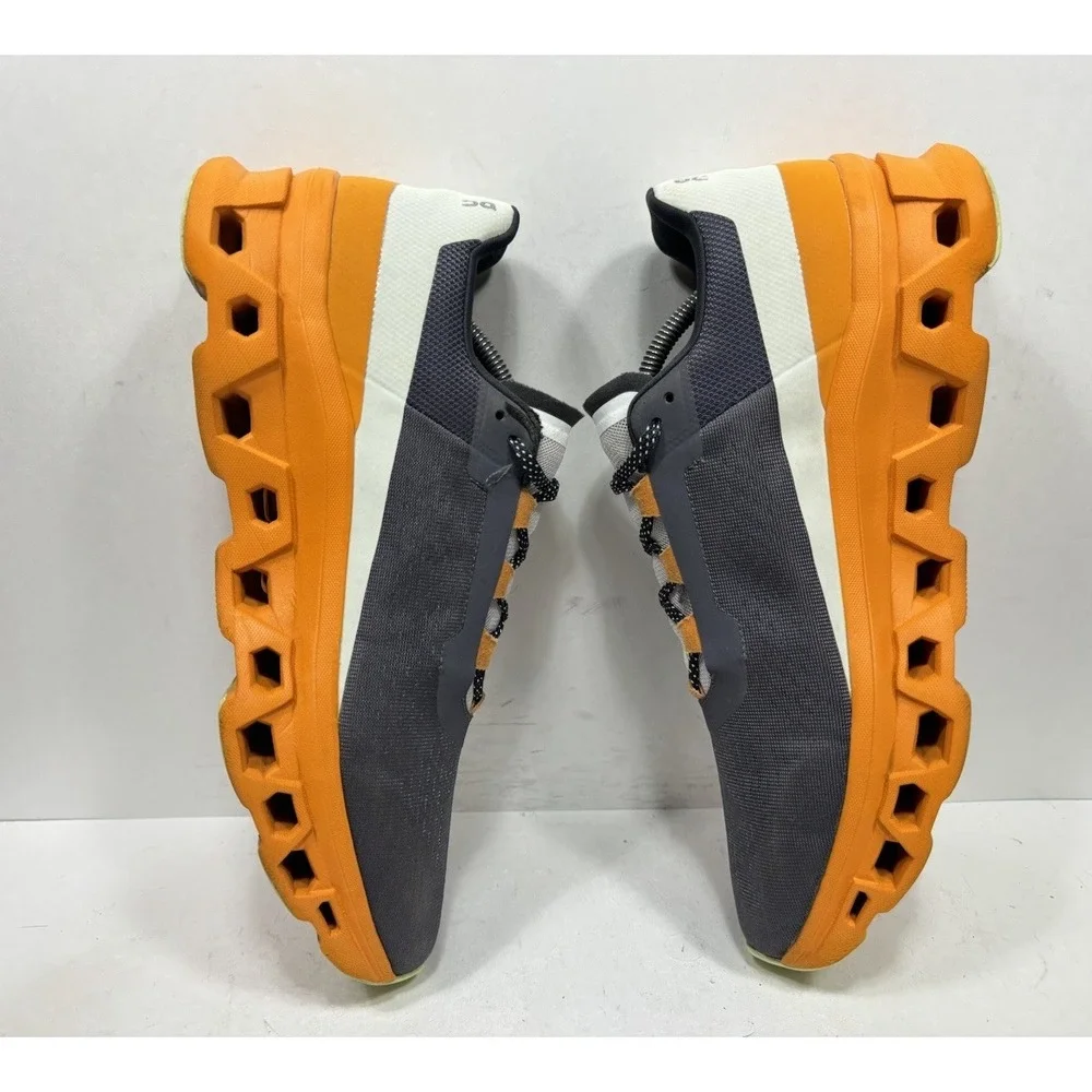 On Cloudmonster Eclipse Turmeric Orange Dark Grey 61.98656 Men's Size 12 Running