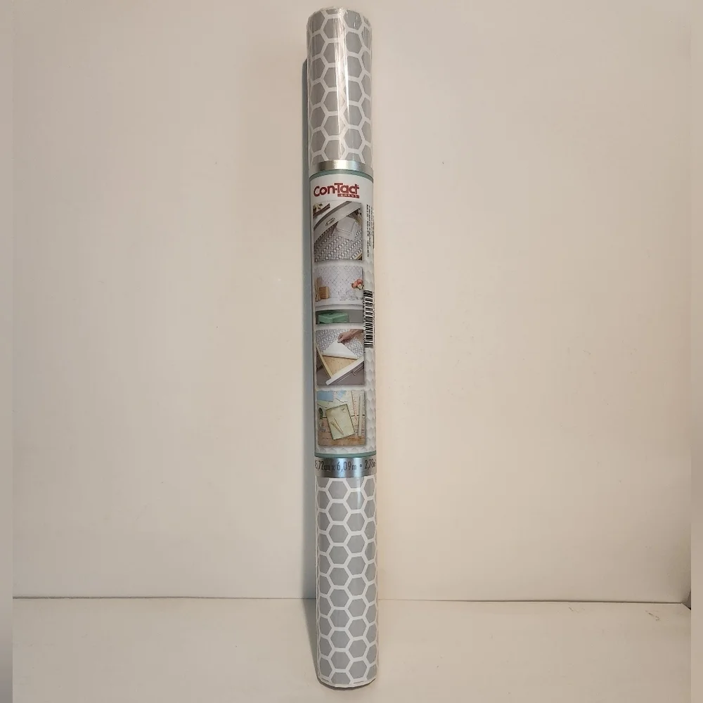 Brand New Grey and White Honeycomb style Contact Paper