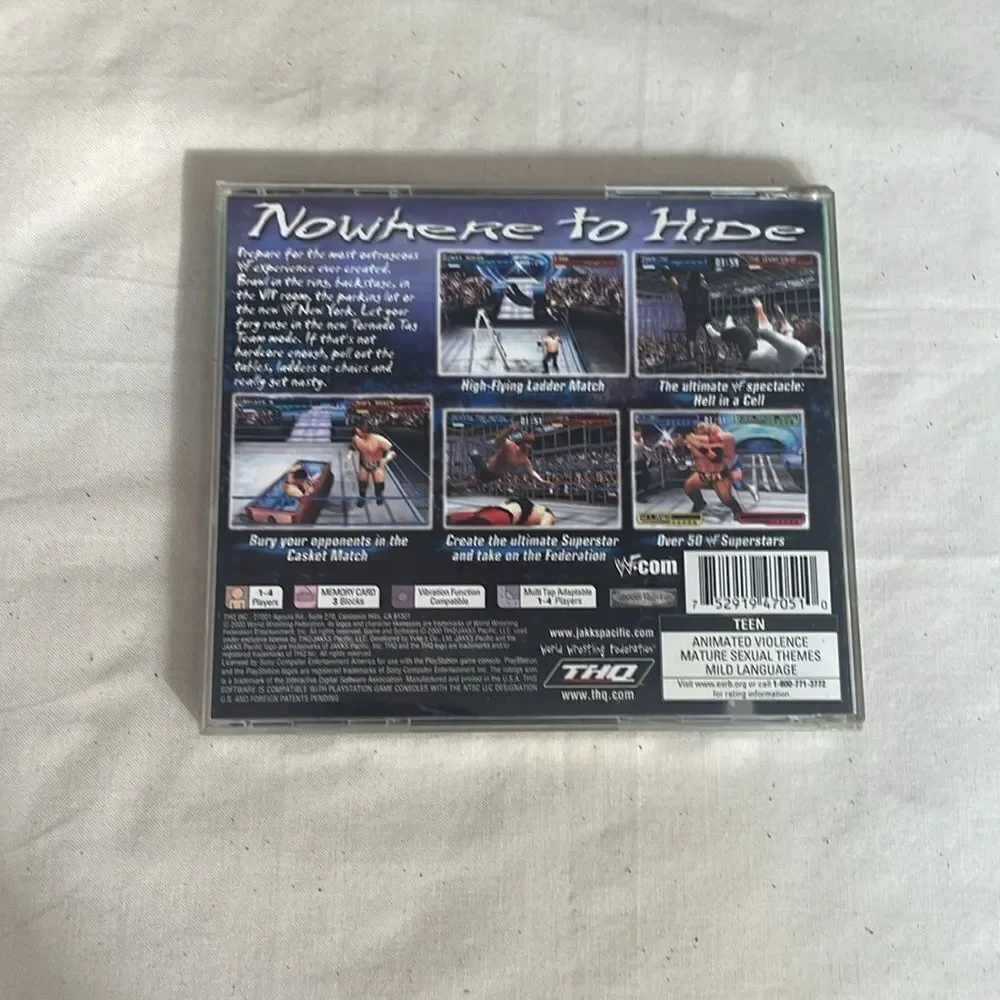 VIDEO GAME PS1 WWF SmackDown 2 Know Your Role (2000) Vintage Sony PlayStation 1
