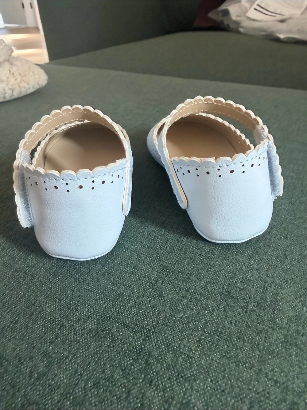 Janie and Jack Classic Mary Jane Baby Shoes in White