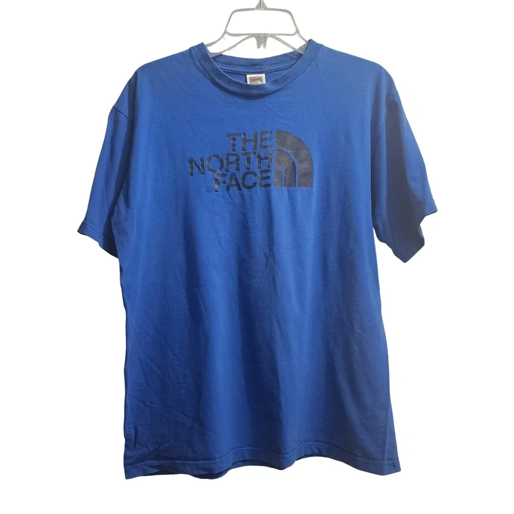 The North Face Mens Blue Graphic Logo Short Sleeve‎ T-Shirt Size M M/M NF0A3G1C