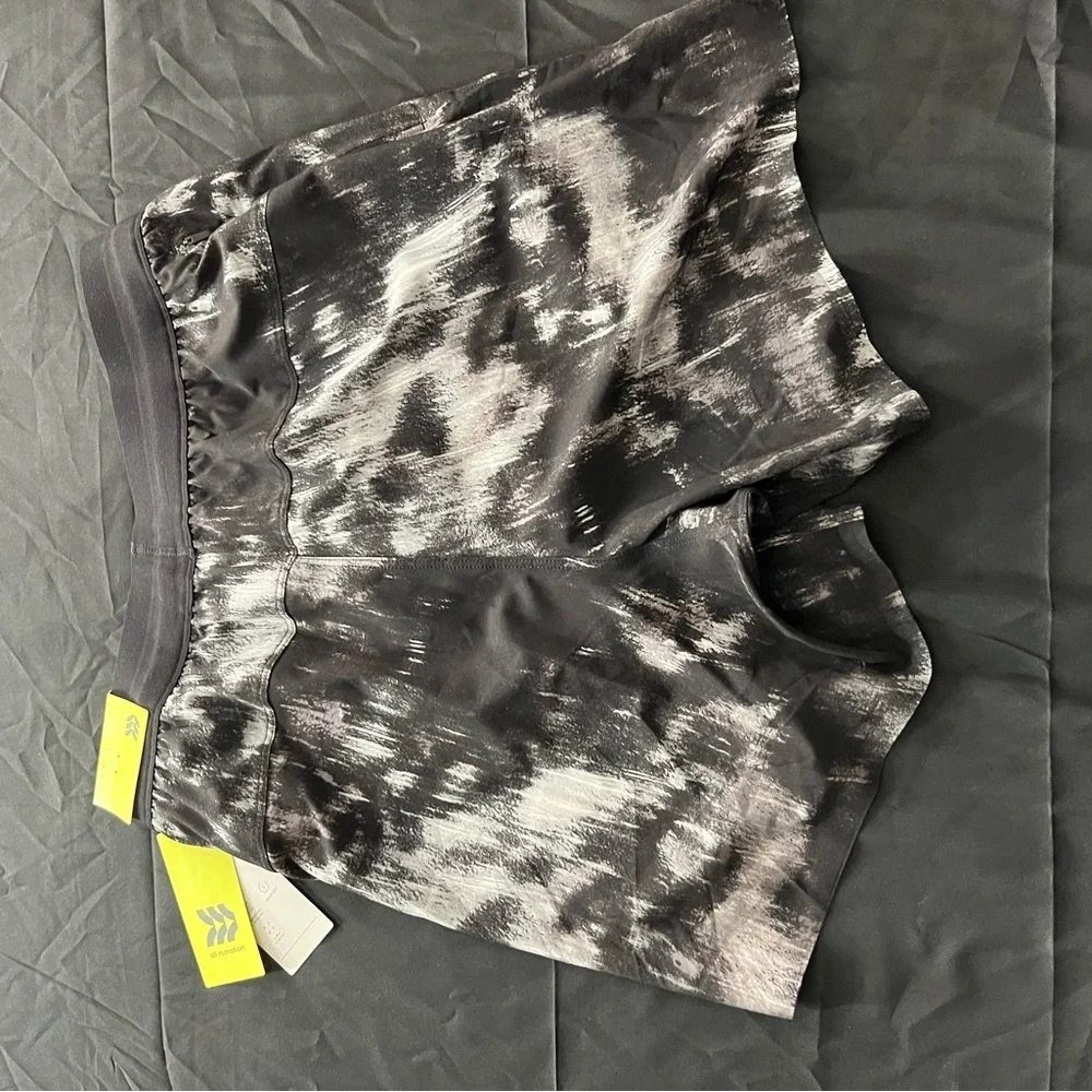 All in Motion Black and Gray Athletic Shorts small