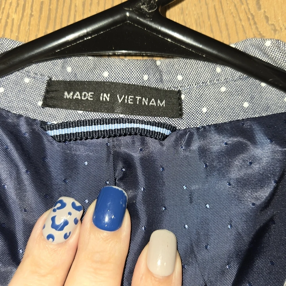 Tommy Hilfiger Blue Blazer with White Dots