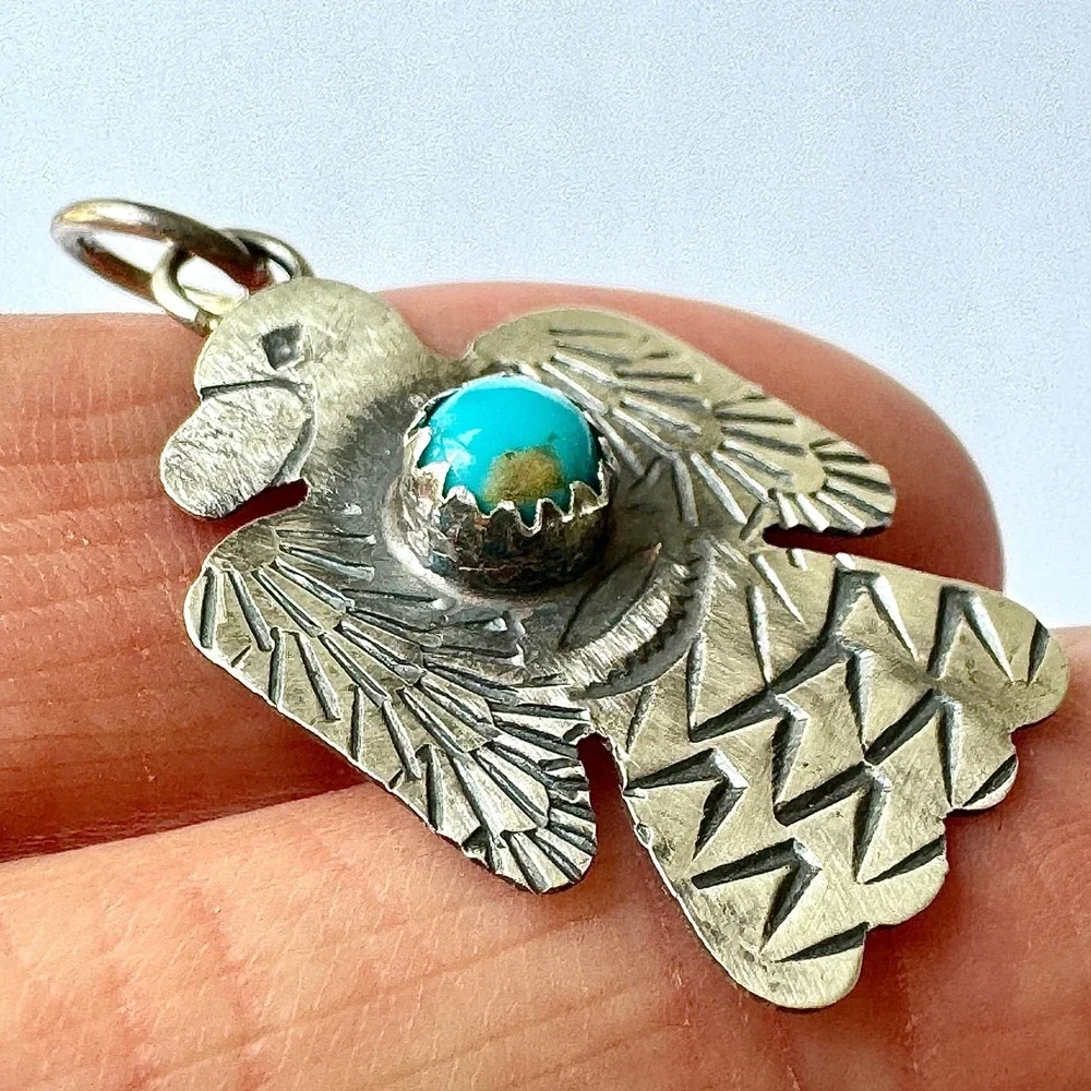 Native American Navajo Indian Turquoise Jewelry satin brushed