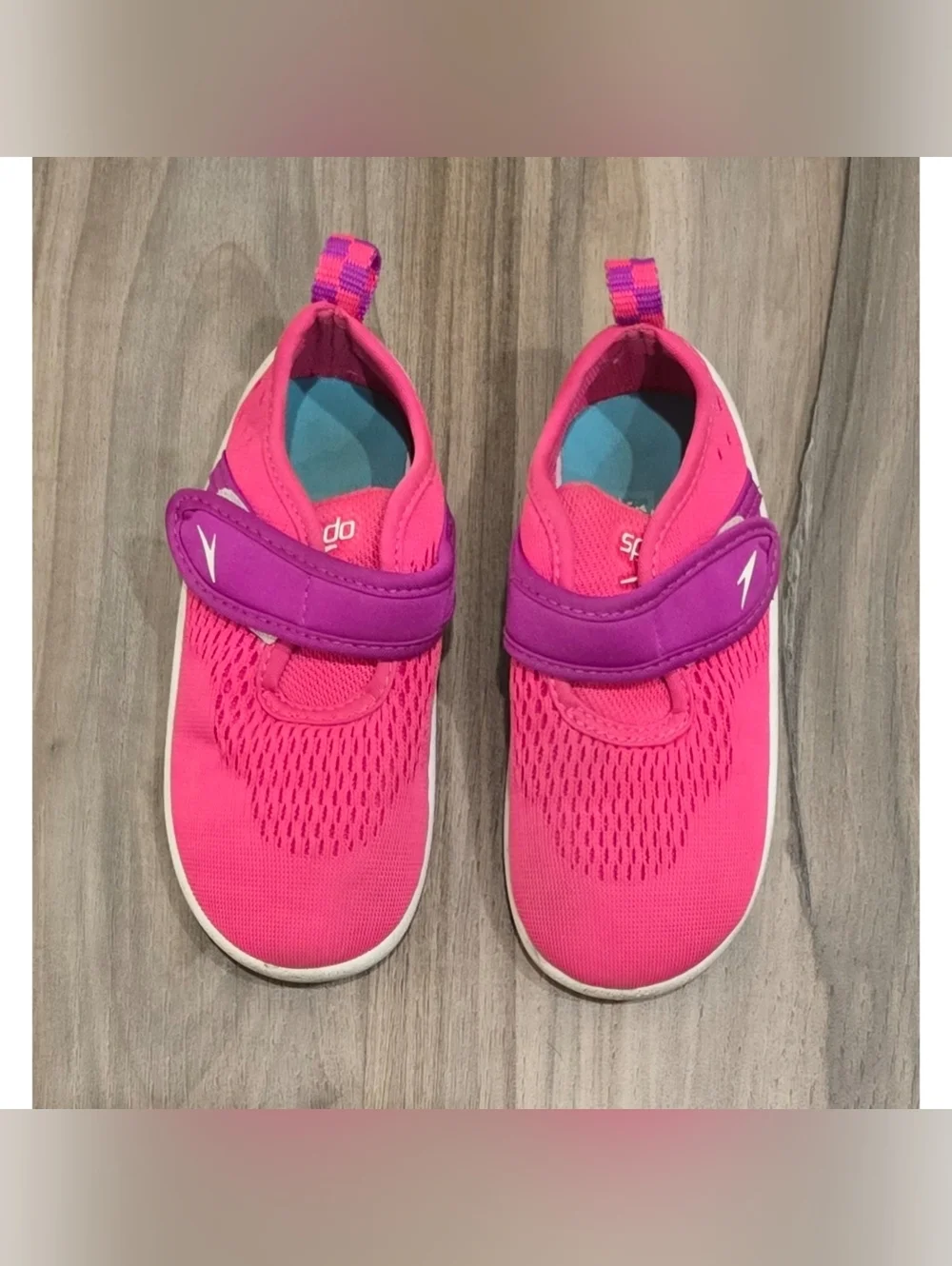 Speedo Water Shoes Pink Purple Kids Swim Beach Pool Shoes Size Medium