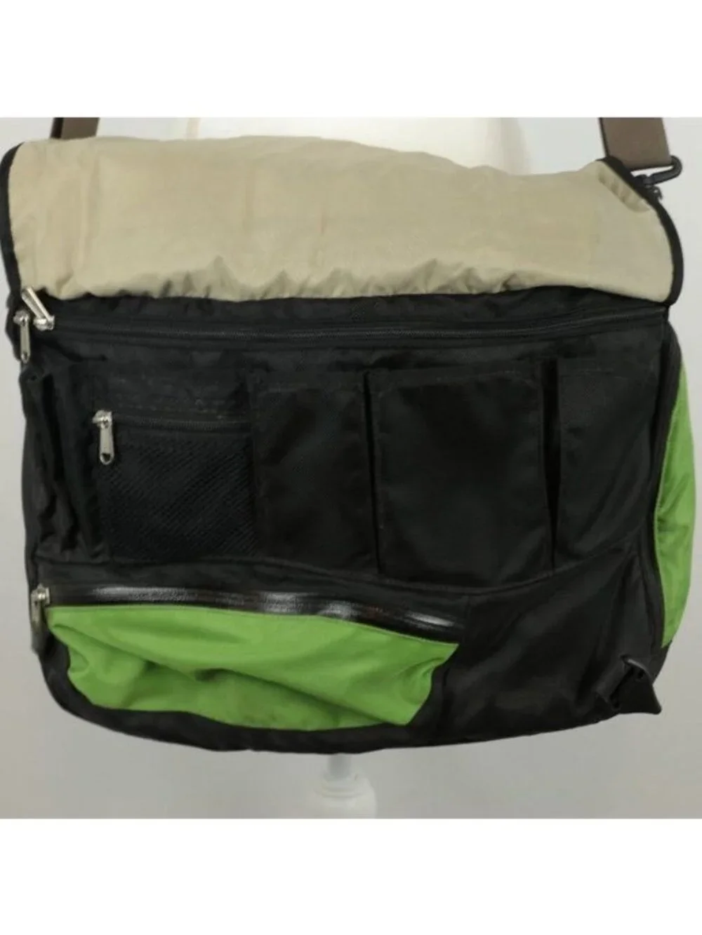 REI Unisex Adult Green & Black Soft Sided Crossbody Messenger Bag
