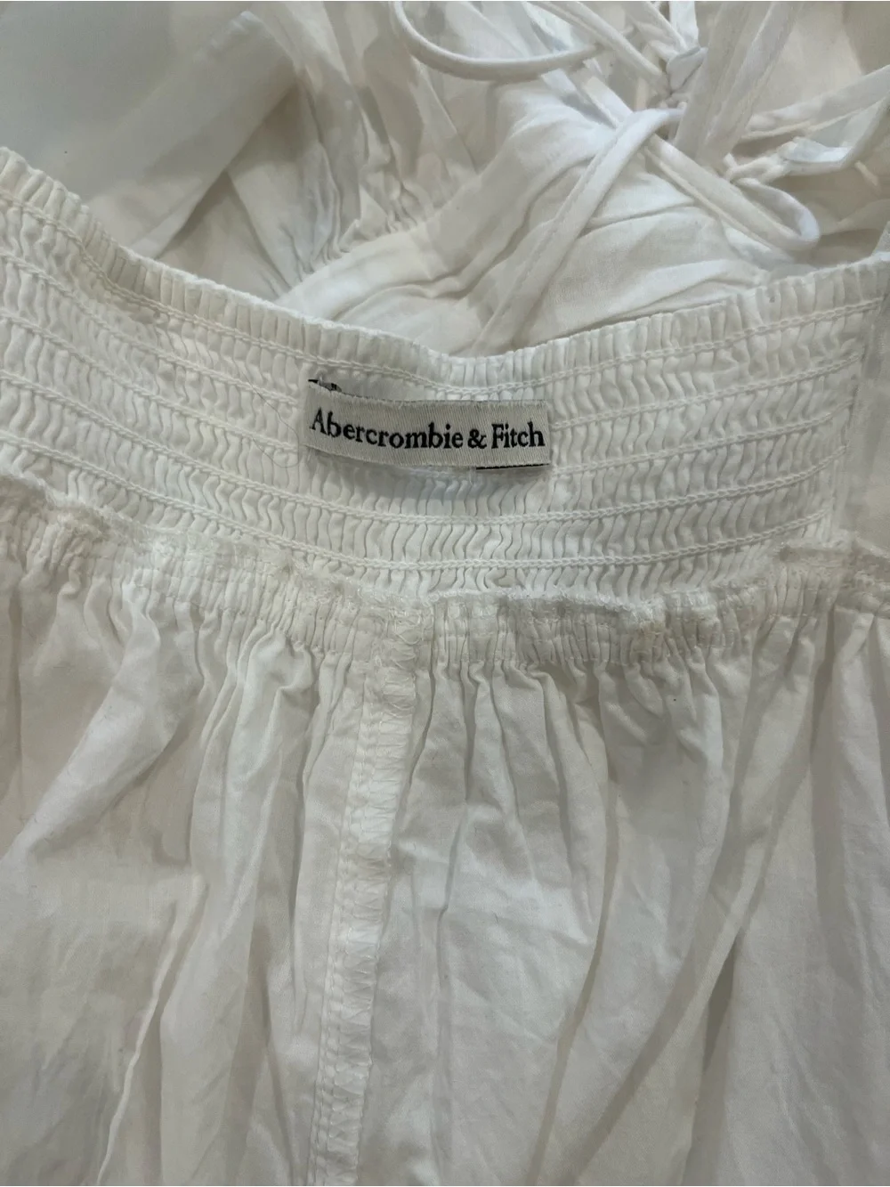 Abercrombie & Fitch White Maxi Sundress