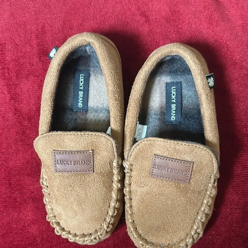 Lucky Brand Tan Kids Moccasins