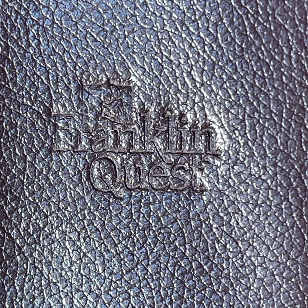 Franklin Quest top grain leather binder