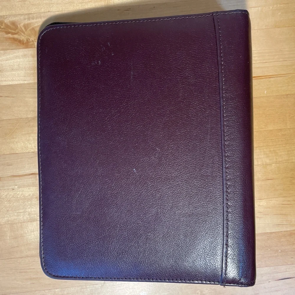 Franklin Quest top grain leather binder