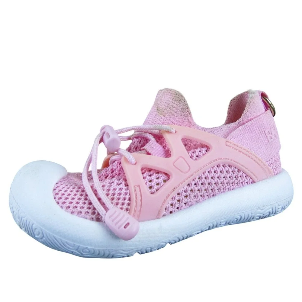 BM City Baby Sneakers Pink‎ Size 16 Mesh Hook & Loop Soft Sole