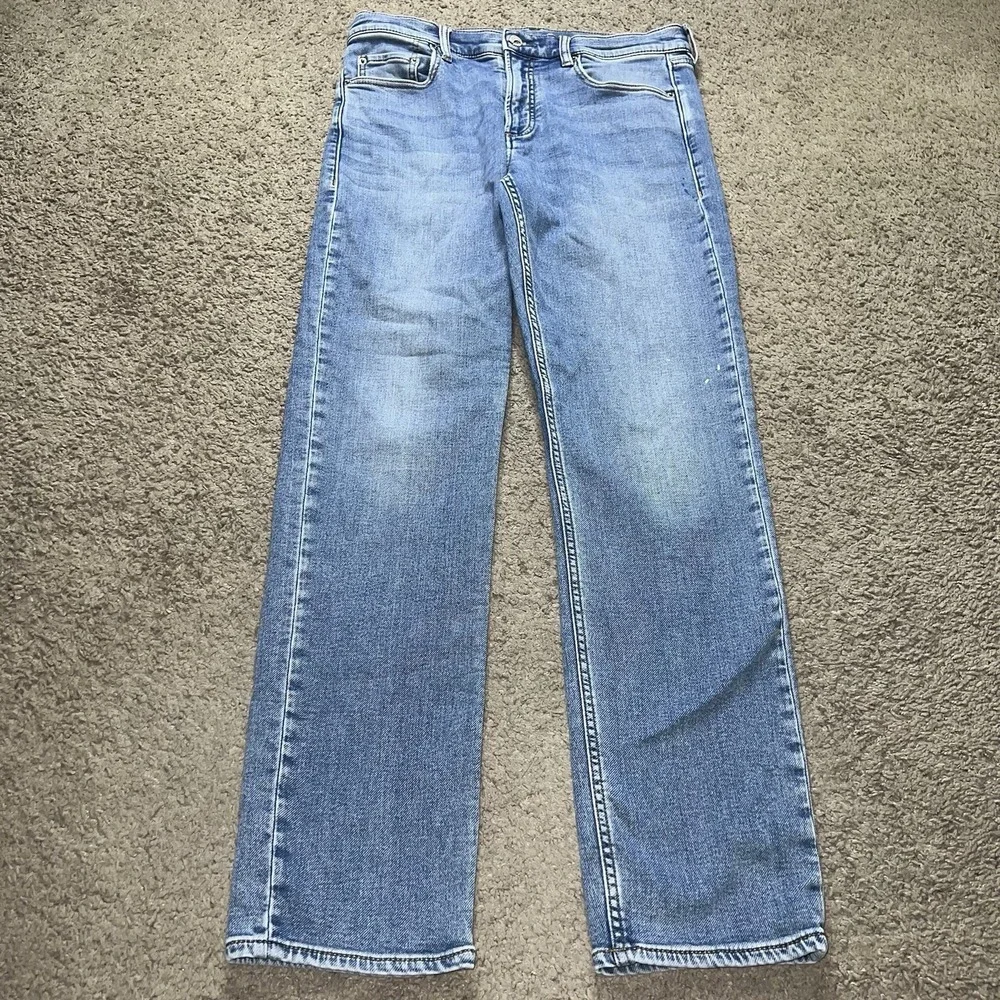 Faherty Jeans Men 32x32 Slim Straight Organic Cotton Feel Good Special Weave