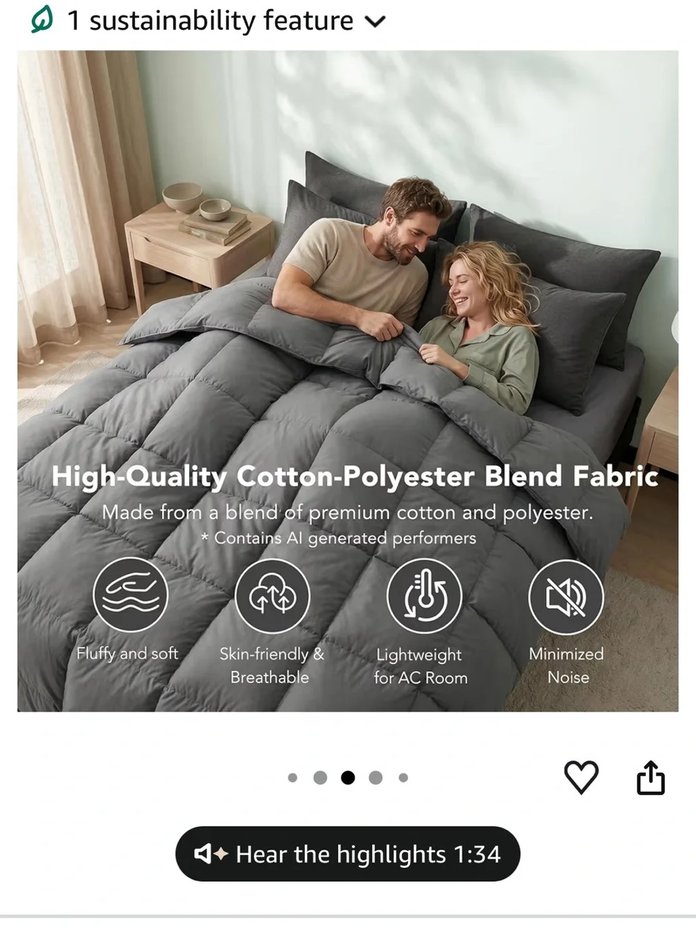 N/A incredible comforter