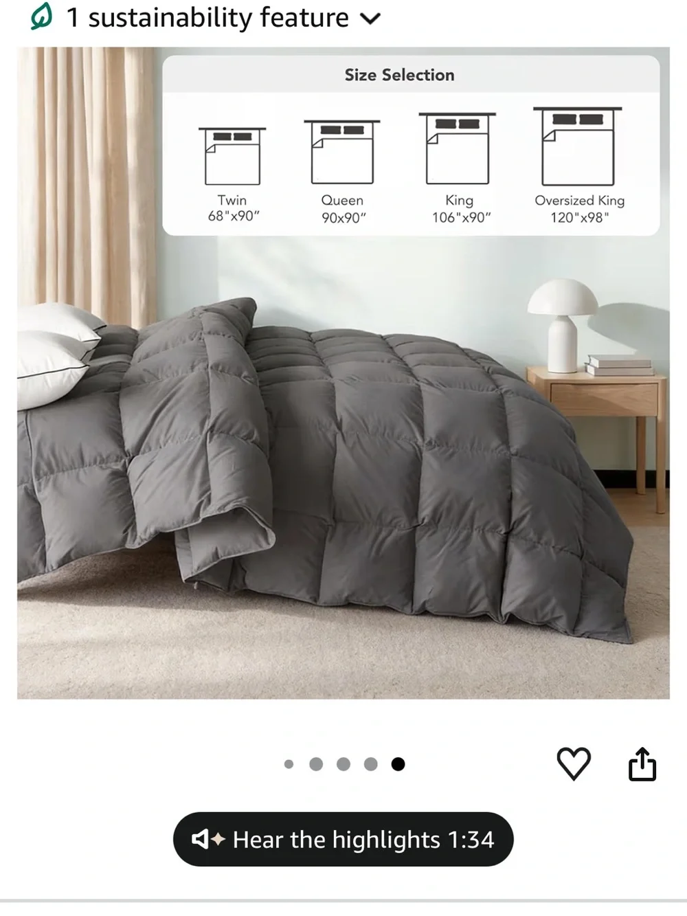 N/A incredible comforter