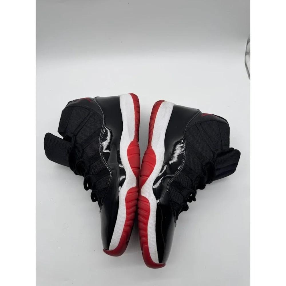 Jordan 11 Retro Bred 2019 Black True Red White Sneakers 378037-061 Mens 13