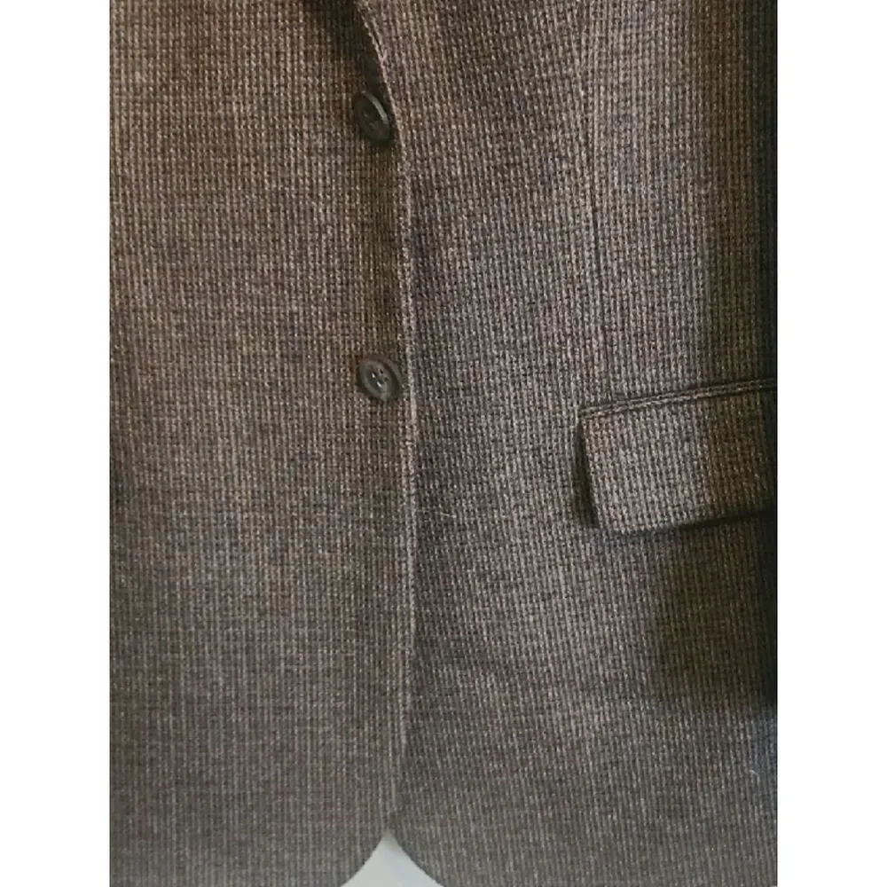 J21 Millenium Collection Classic Men's Charcoal Two-Button Blazer 100% Wool