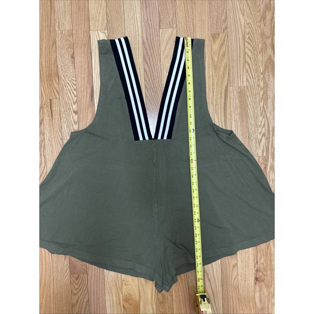 Free People Intimately Free Women's Varsity Army Green Jumper‎ - Large