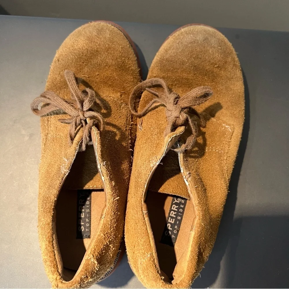 Sperry shoes top-sider Boys size 1.5 suede