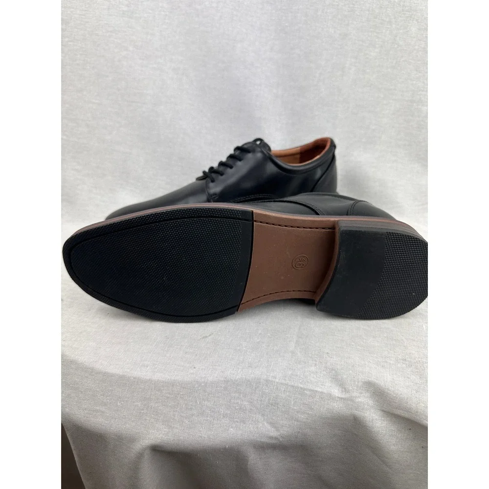 Goodfellow & Co Mens Black Derby Dress Shoes Memory Foam‎ Size 9.5