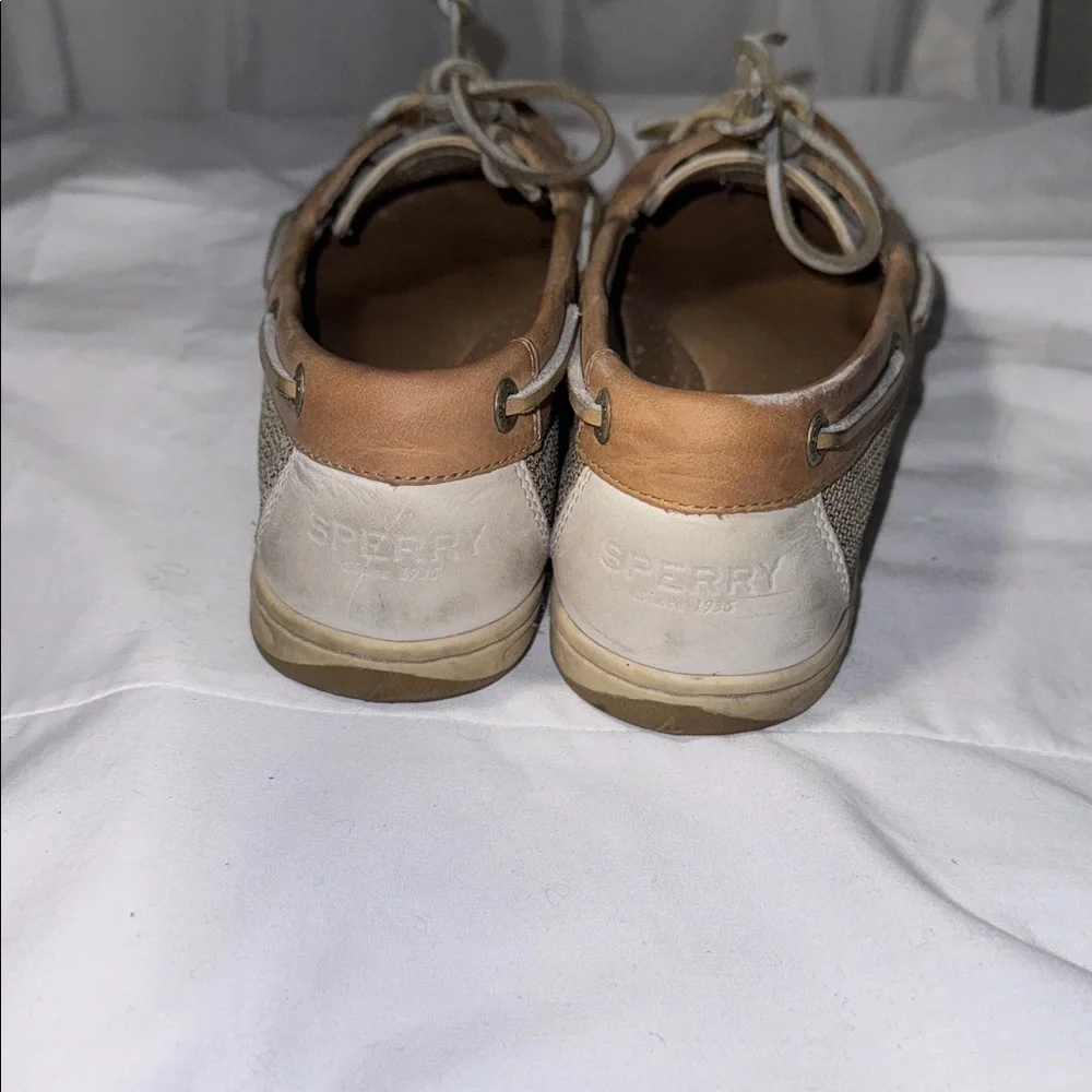 Sperry Women’s Brown Leather Top-Sider Boat Shoes Size 7.5 Preppy Academia