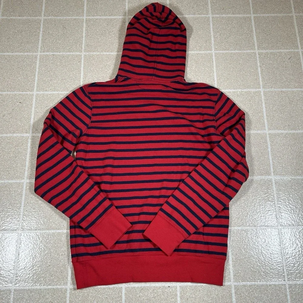 Vintage 90s Polo Ralph Lauren Pullover Hoodie Sweatshirt Mens Size Medium Stripe