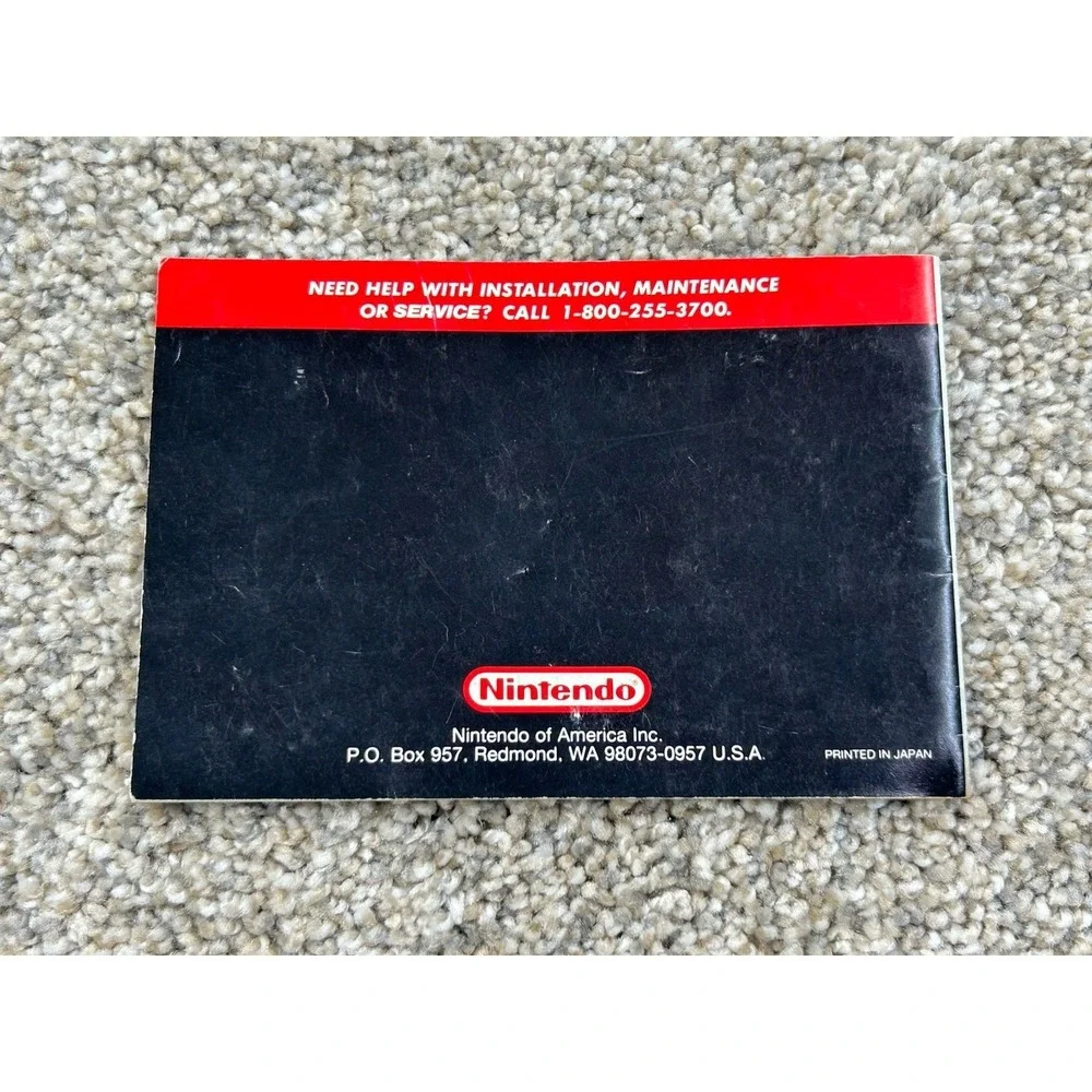 Nintendo manual