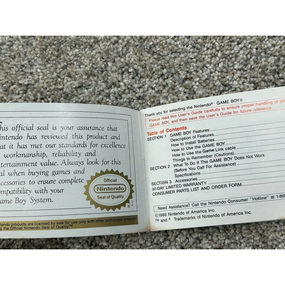 Nintendo manual