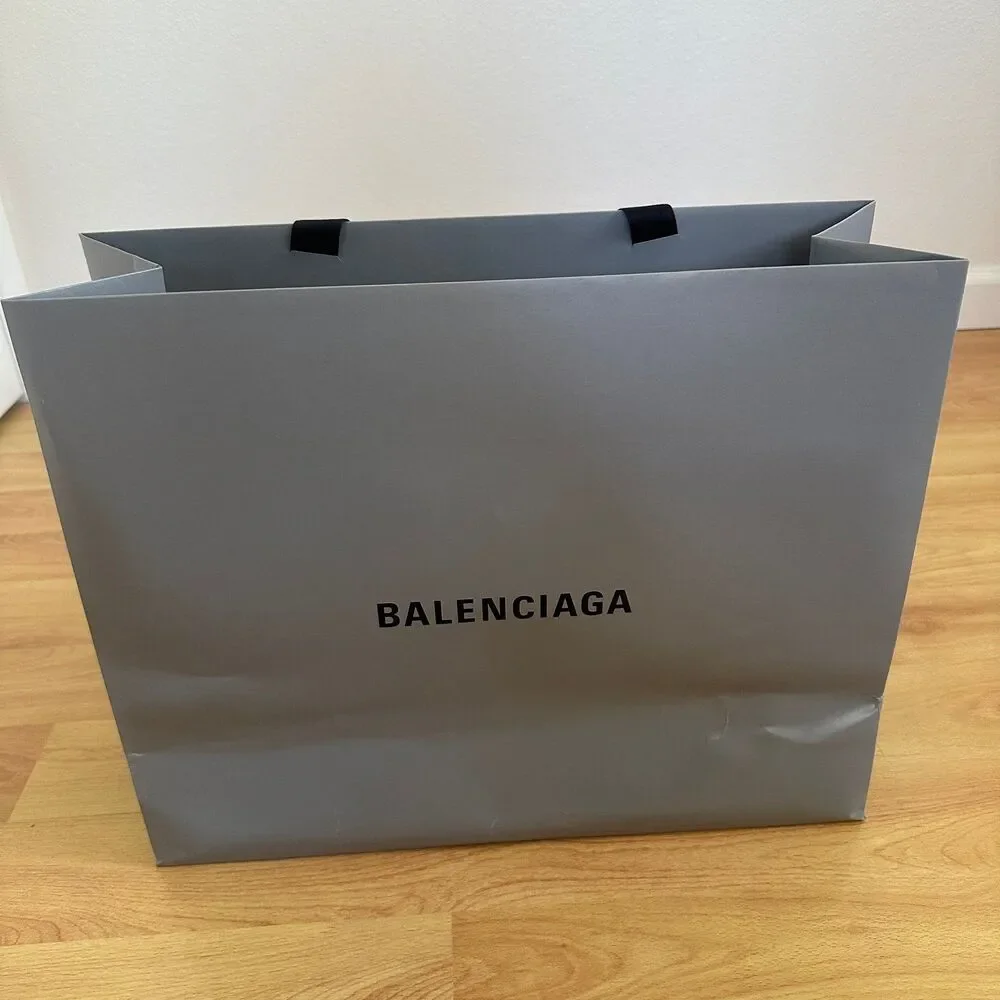 Balenciaga Paper Shopping Bag - grey large, 17.75