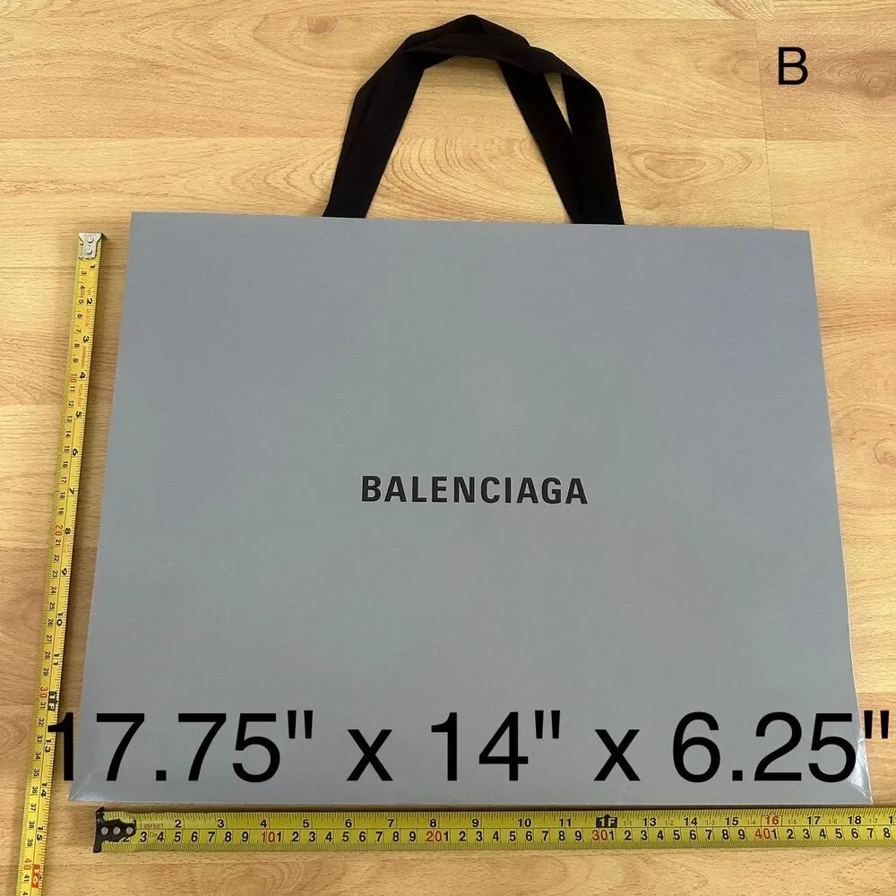 Balenciaga Paper Shopping Bag - grey large, 17.75