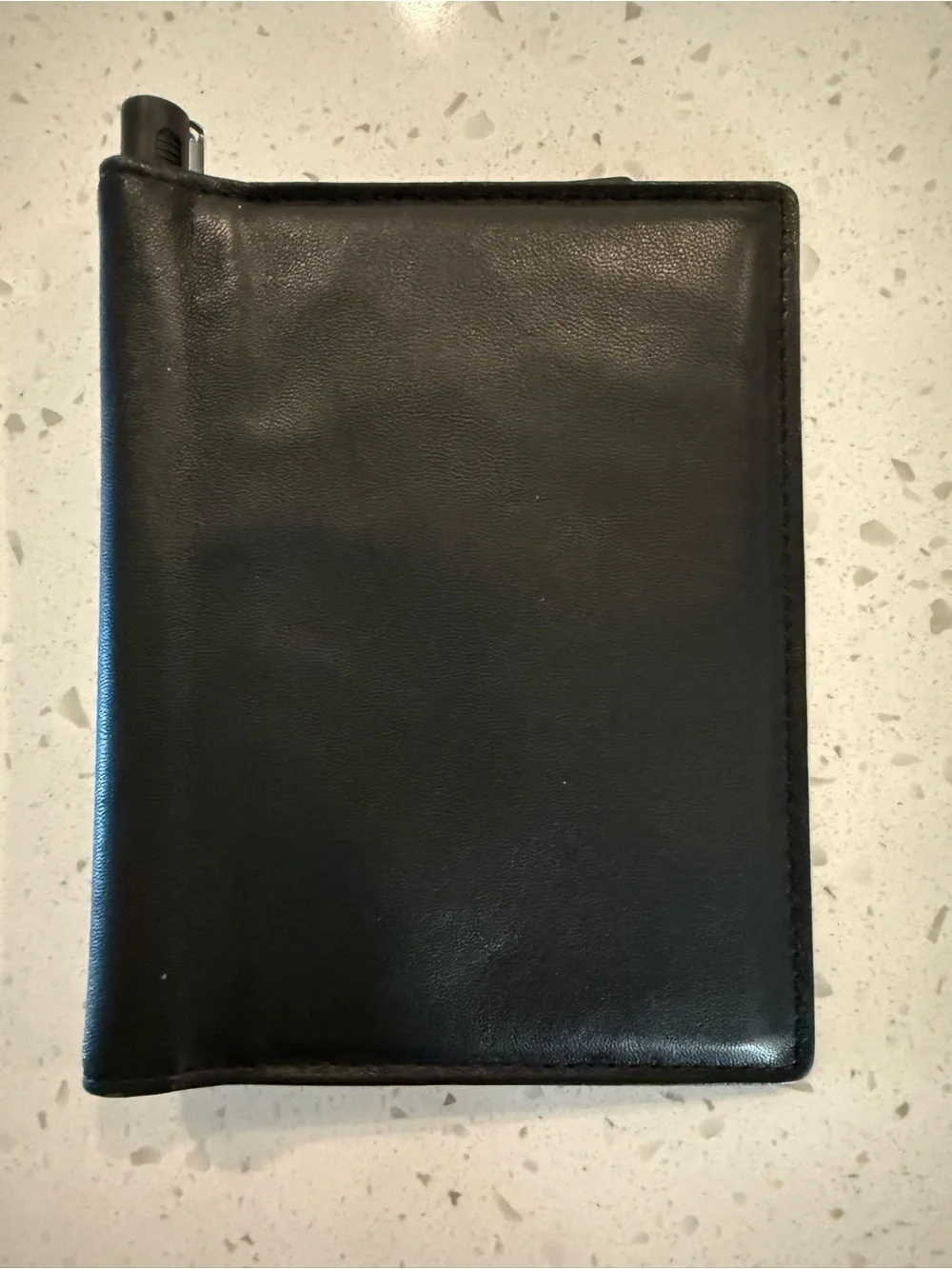 Budd Leather Passport Holder with Pen Slot