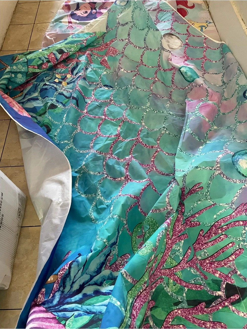 Happy Birthday Backdrops Personalized Sophia, little mermaid, kpop