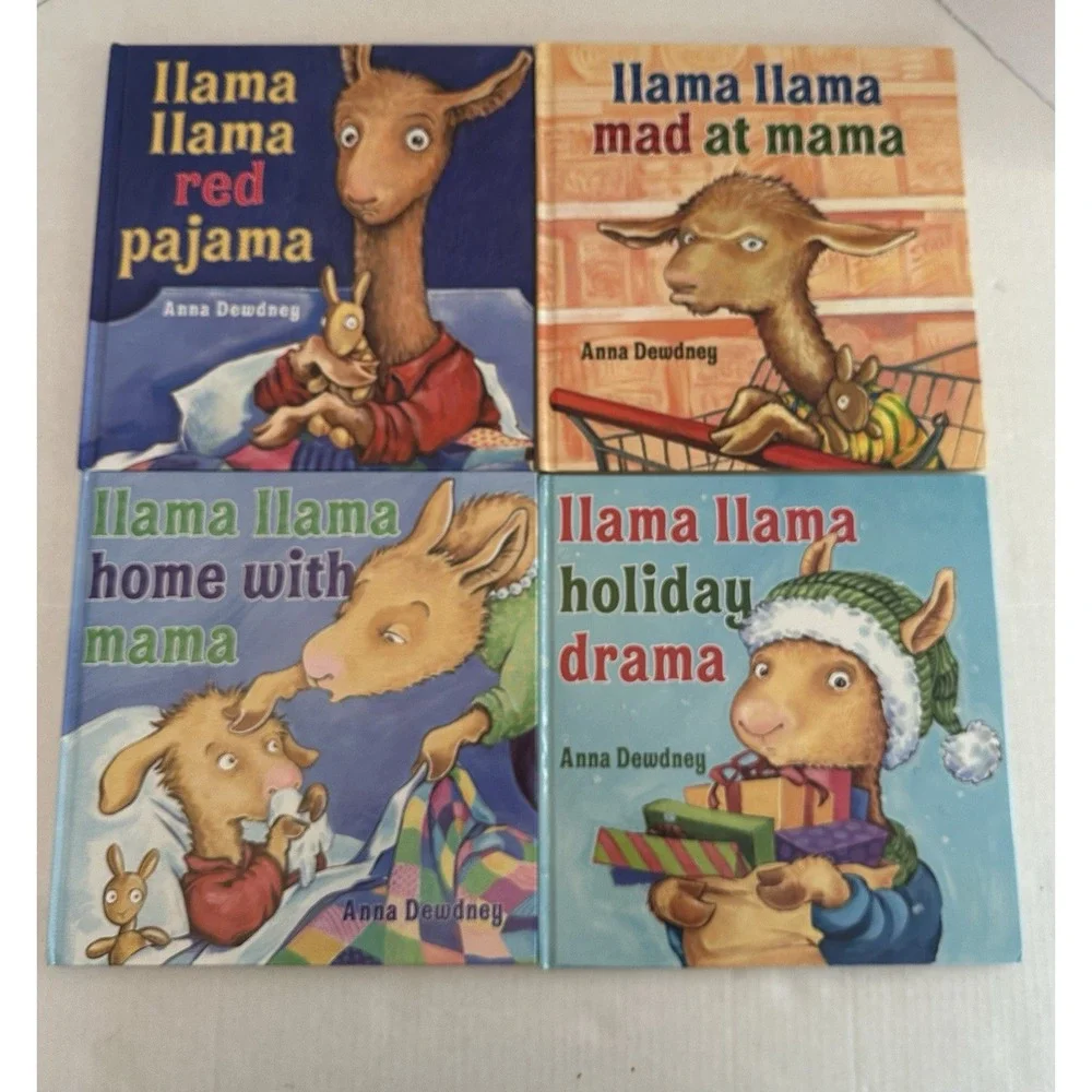 Llama Llama Anna Dewdney Hard Cover Books Red Pajama Holiday Drama Home/Mad Mama