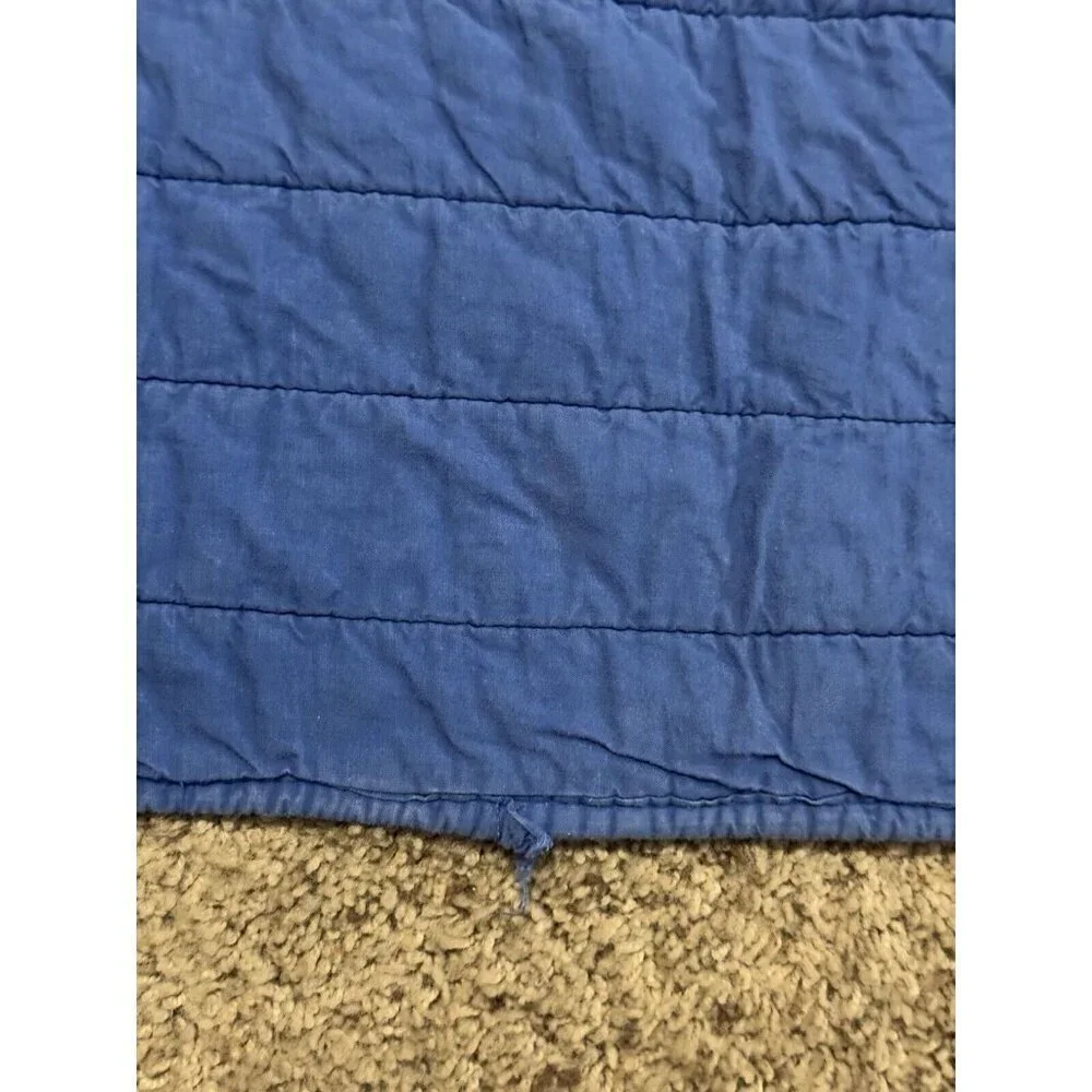 Patchwork Sports Quilt Comforter Bedding Cotton Blue Multicolor Twin 65x83 Youth