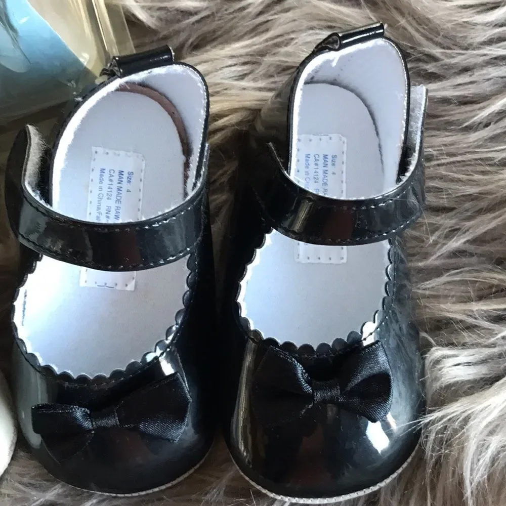 Lot of 3 Klassy Baby girl dress shoes 2 sizes