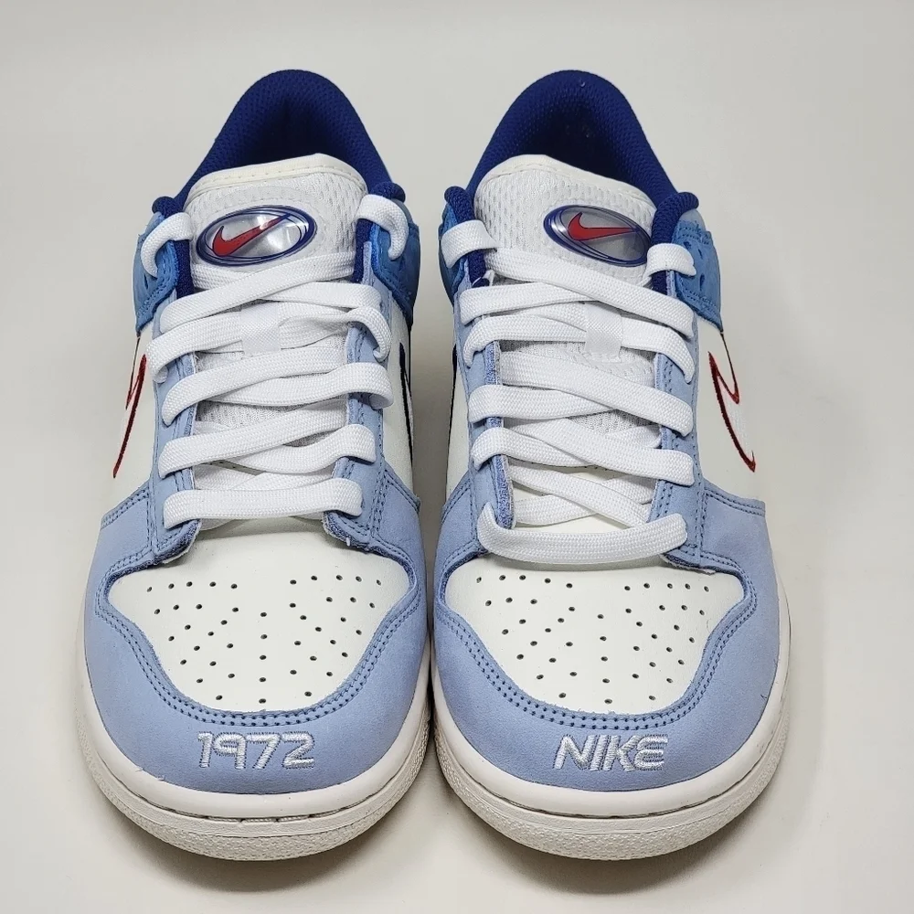 Nike Dunk Low (Gs) Sail-White-Light Armory Blue Sz 6.5Y-Womens 8 HF5742-111 New