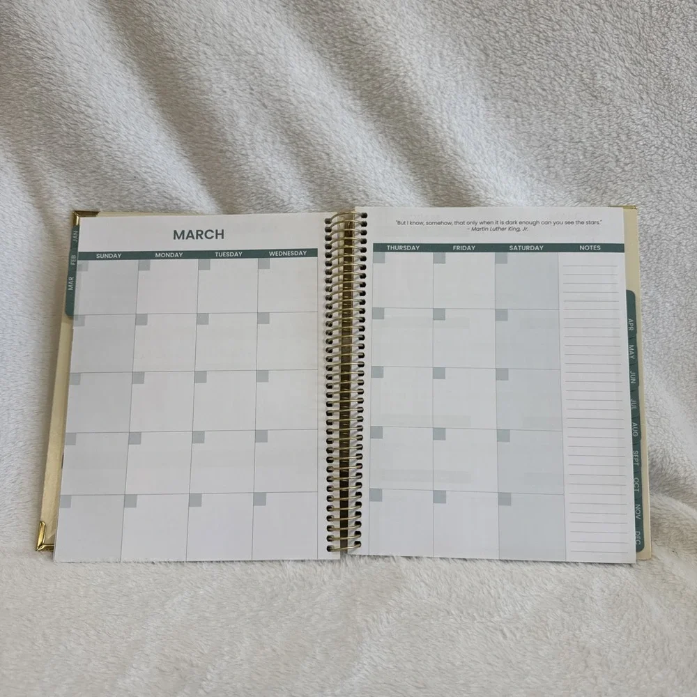 Bloom Daily Planners gold logs
