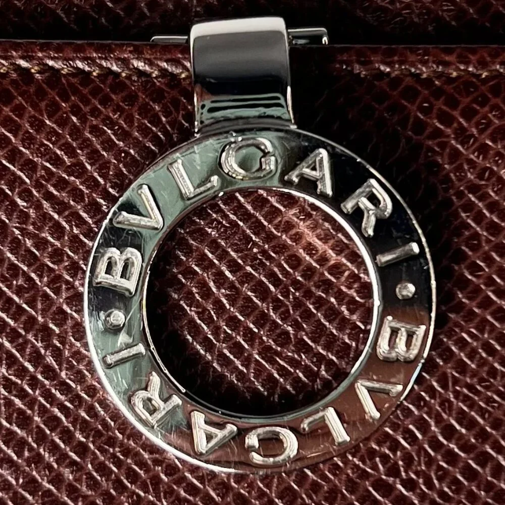 BVLGARI brown leather