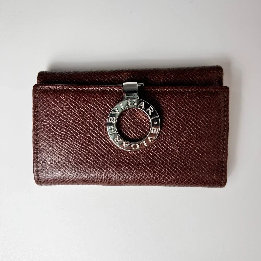 BVLGARI brown leather