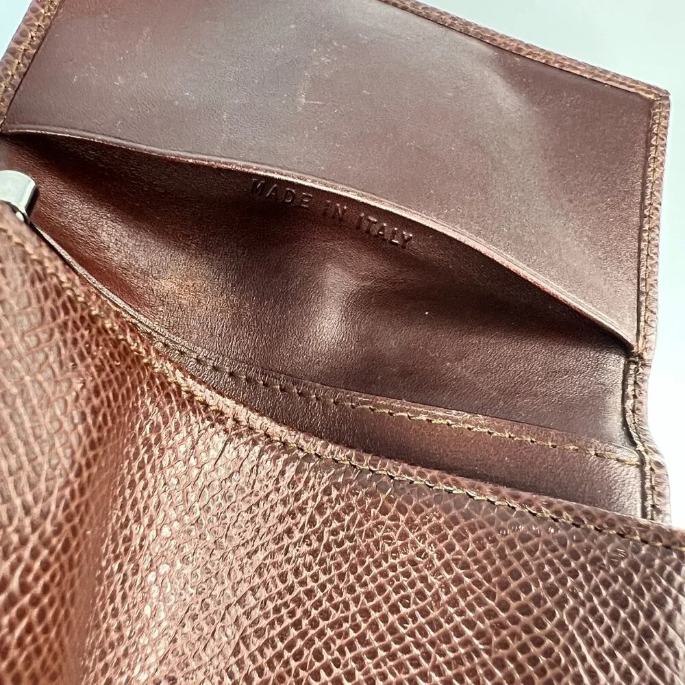 BVLGARI brown leather