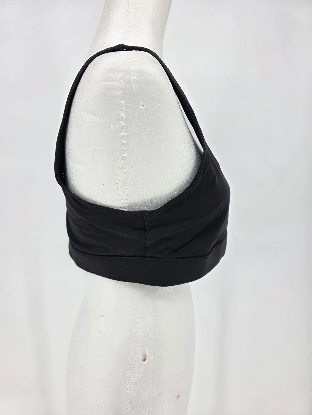 SKIMS Recycled Swim Scoop Neck Bikini Top Black XL NWT