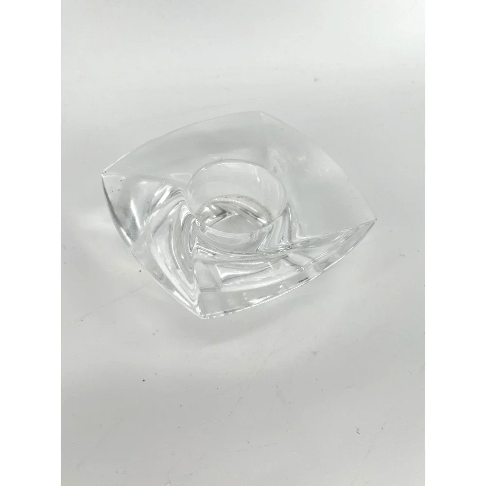 Nambe Crystal Votive & Tea‎ Light Candle Holder