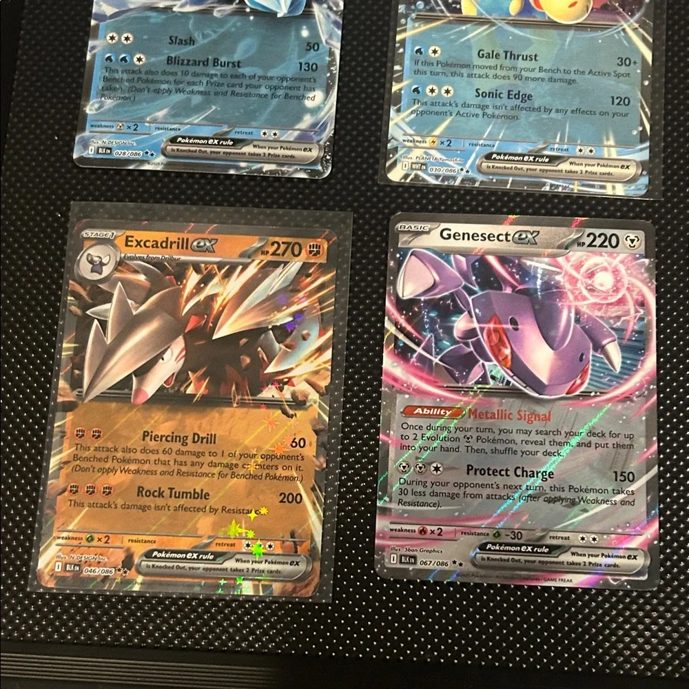 Pokemon EX lot of 9‎ Holo cards from Black Bolt/White Flare Set M/NM