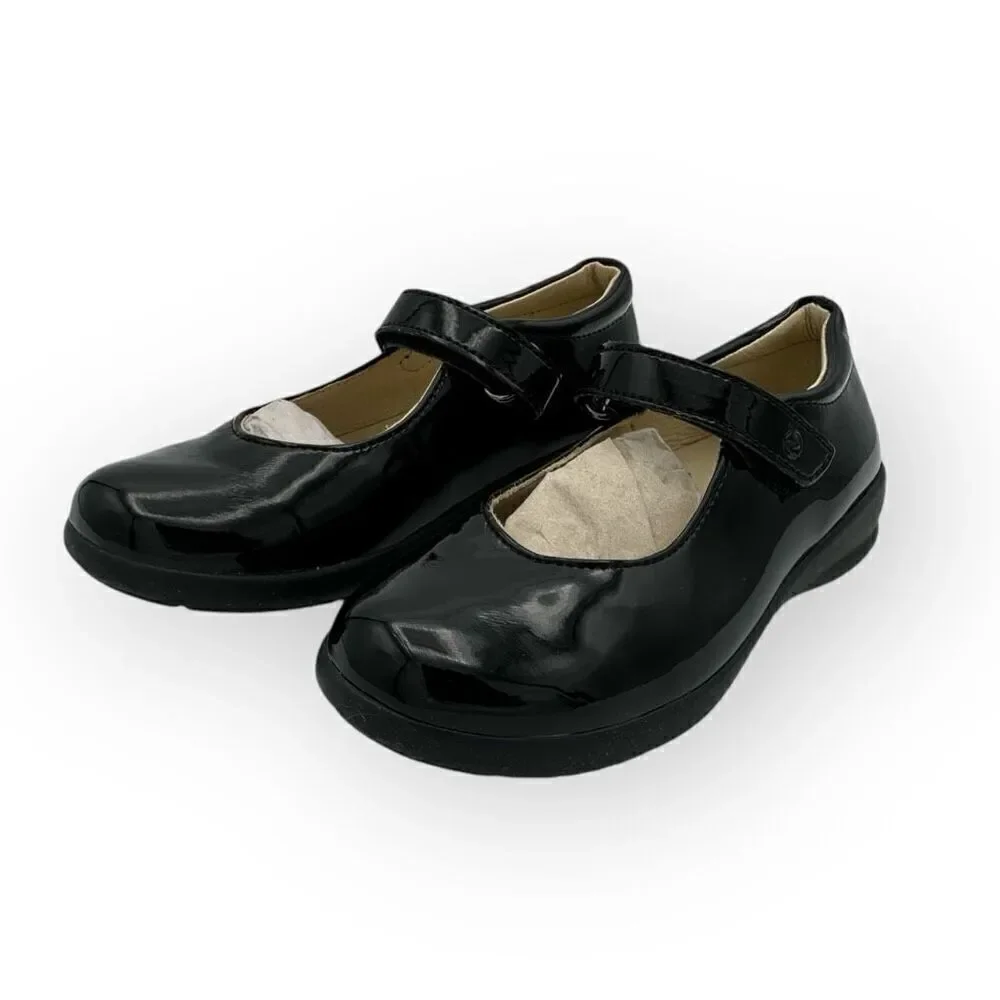 Naturino Girls Catania Mary Jane Flats Shoes Black Size 27