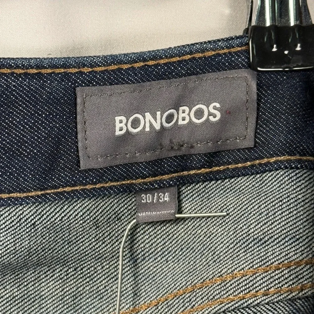 Bonobos The‎ Blue Jean Straight Leg Dark Indigo Wash Denim 5 Pocket Mens 30x34
