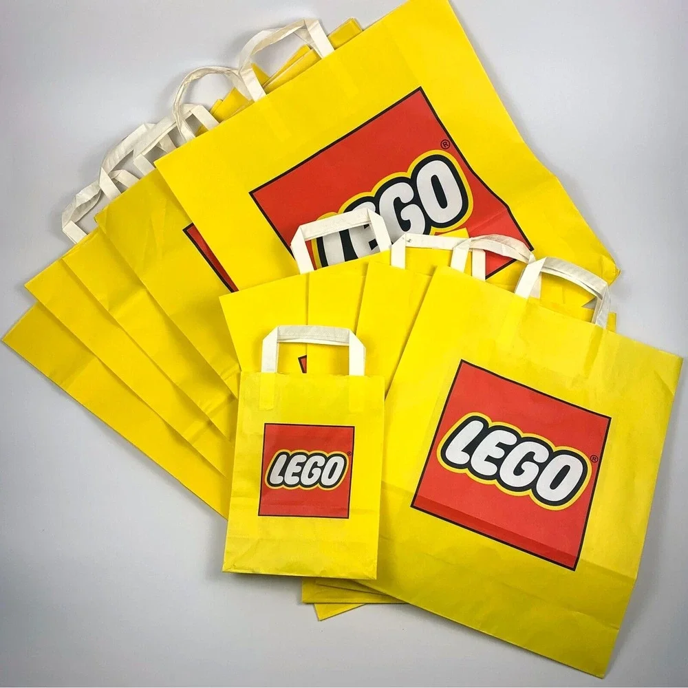 Lego Classic Yellow Shopping Bag Paper Logo Gift Bag 1x 7